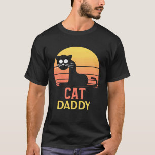 Distressed Cat Daddy Vintage Eighties Style Ca Ret T Shirt