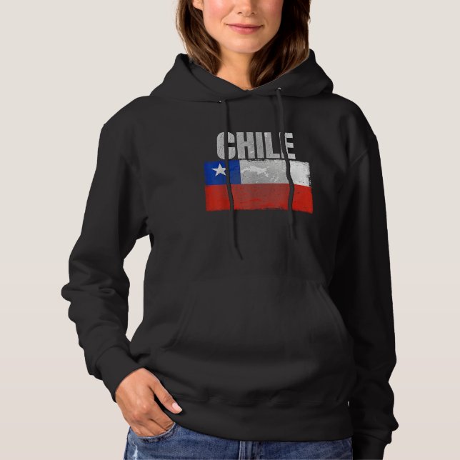 Distressed Chile Flag Graphic for Men Women Hispan T Shirt (Framsida)