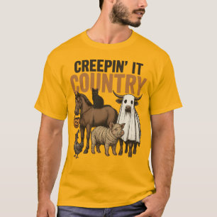 Distressed Creepin' It Country DTF Värmeöverföring T Shirt