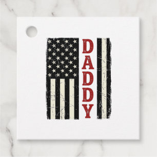Distressed Daddy Amerikansk Flagga Tröja Design_1 Gåvor Etiketter