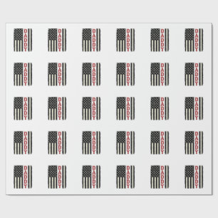 Distressed Daddy Amerikansk Flagga Tröja Design_1 Presentpapper