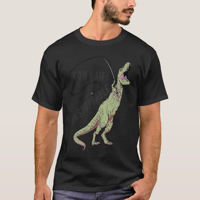 Distressed Fishing Trex  Quote fisherman T Shirt (Framsida)