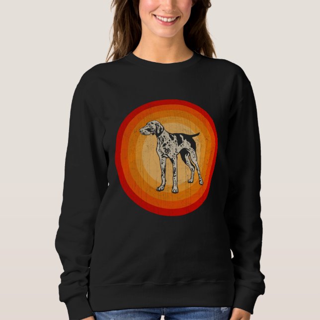 Distressed German Shorthaired Pointer Dog  Retro S T Shirt (Framsida)