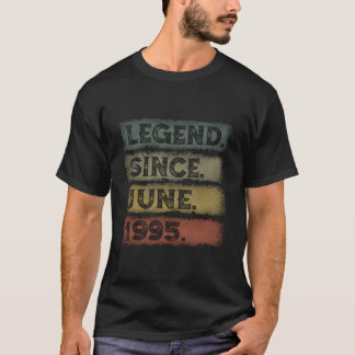 Distressed Legend Since June 1995 28Th T Shirt