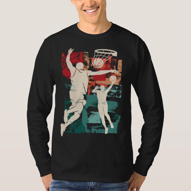 Distressed Look Basketball T Shirt (Framsida)