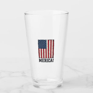 Distressed Merica Flag Patriotisk Vektor T-Shirt D Glaskopp