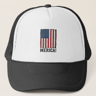 Distressed Merica Flag Patriotisk Vektor T-Shirt D Keps