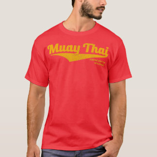 Distressed Muay Thai Kickboxing  MMA BJJ Thailand  T Shirt