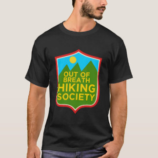 Distressed Out Of Breath Hiking Society T Shirt