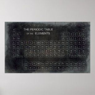 DISTRESSED PERIODIC BORD POSTER