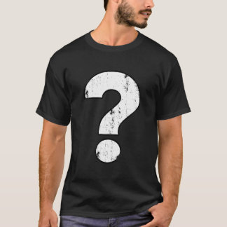 Distressed Question Mark T Shirt