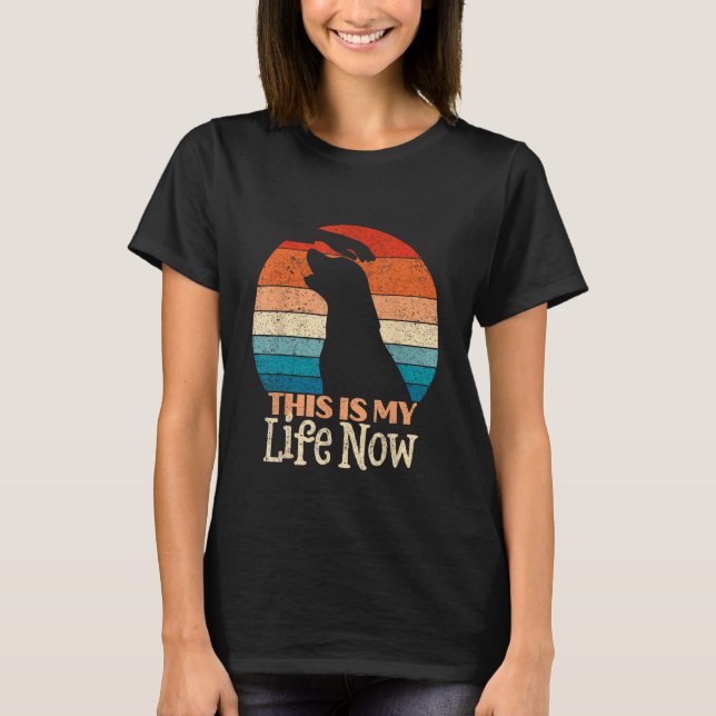 Distressed Retro Labrador Retriever Detta Är Mitt  T Shirt (Framsida)
