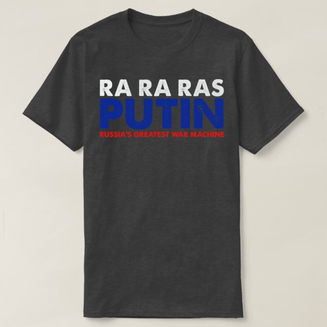 Distressed Rysslands GreatestMachine Typography Re T Shirt (Design framsida)