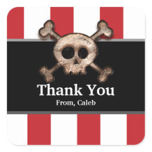 Distressed Skull Bones Piratfest Dekal Etiketter