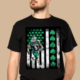 Distressed St. Patrick’s Day Football T- shirt  T