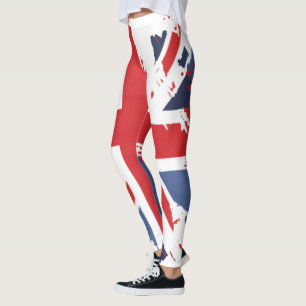 Distressed Union Jack Leggings - Storbritanniens f