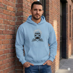 Distressed USA Flag Skull Hoodie