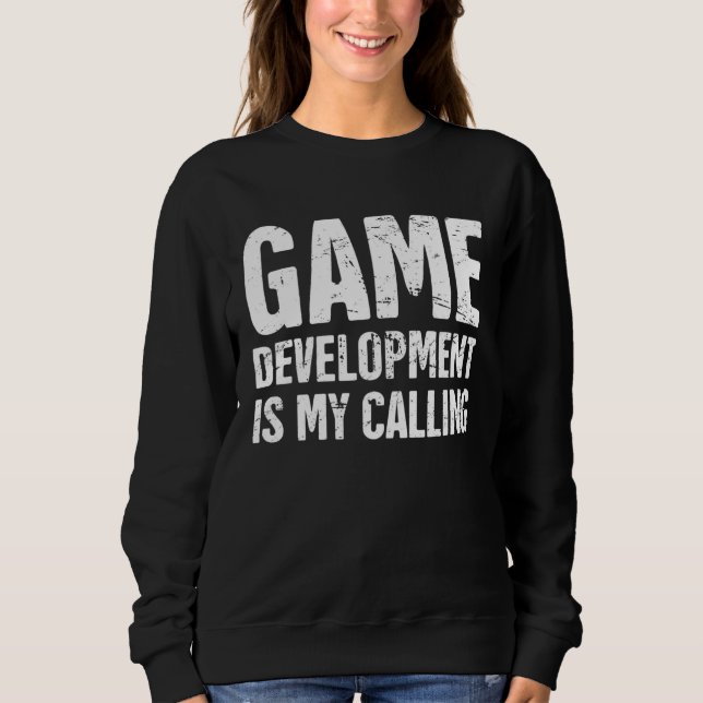 Distressed  Video Game Developer Indie Game Develo T Shirt (Framsida)