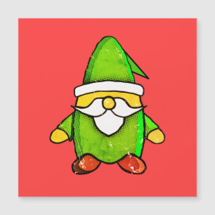 Distressed Vintage Tidningspapper Grön Gnome