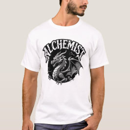 Distressed Winged Serpent Alchemist Graphic T Shirt