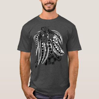 Distresstrådar i polynesiska stamstammar t shirt