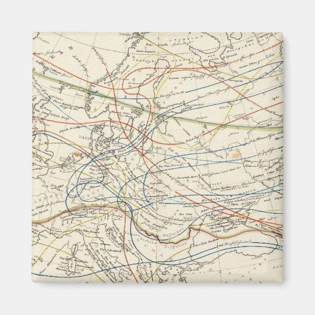 Distribution av däggdjur magnet (Framsidan)