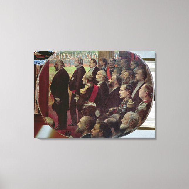 Distribution av Flaggor, 14 juli 1880 Canvastryck (Framsida)