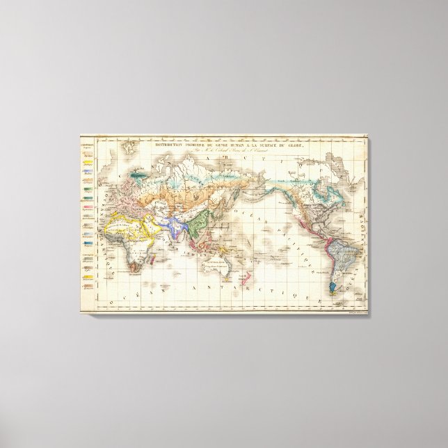 Distribution primitiv humain av genre canvastryck (Framsida)