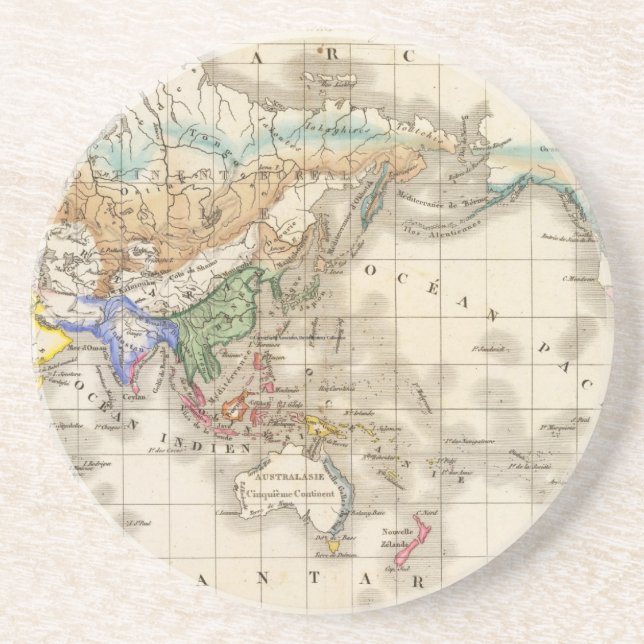 Distribution Primitiv humana gener Underlägg (Framsidan)