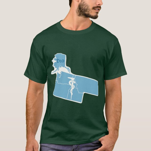 District 10 Athletic Trainers T Shirt (Framsida)
