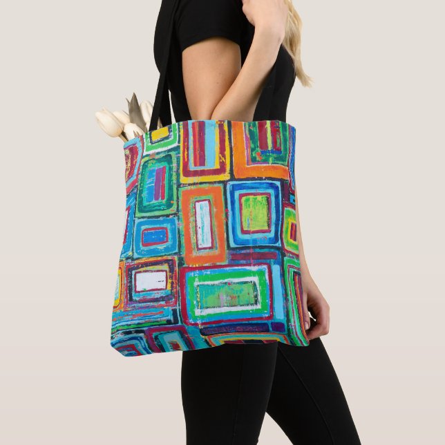 District 23 Tote Bag Tygkasse (Närbild)