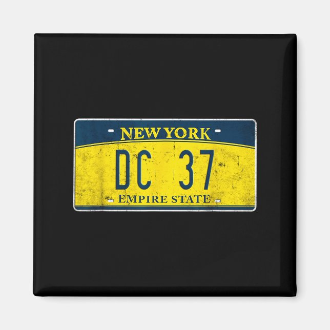 District Council 37 fackförening Pride New York Ny Magnet (Framsidan)