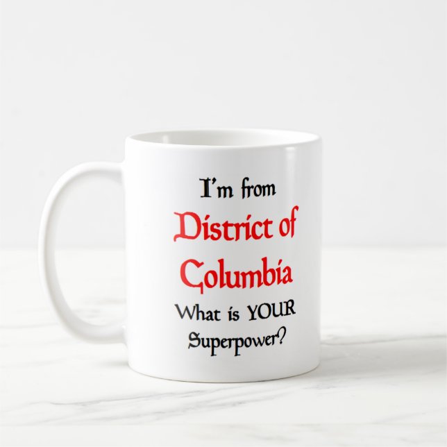 district of columbia coffee mug kaffemugg (Vänster)