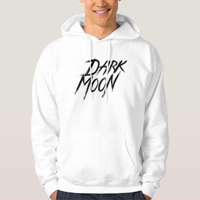 DistrictOne Blanc Homme "Dark Moon" Hoodie (Framsida)