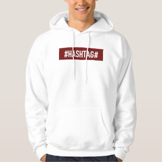 DistrictOne Blanc Homme "#HASHTAG#" Hoodie