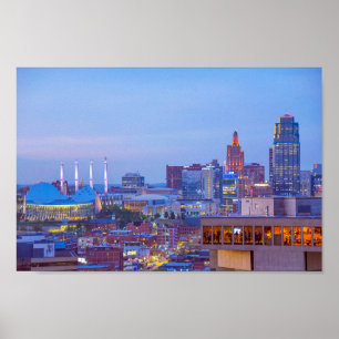 Distrikt Kansas City, Missouri, Dusk Poster