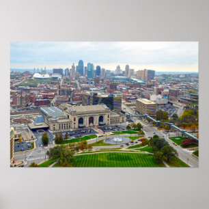 Distrikt Kansas City, Missouri, Skyline Poster