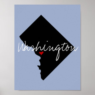 Distriktet Columbia Town Poster