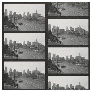 Distriktet Kansas City, Missouri Photo Fabric Tyg