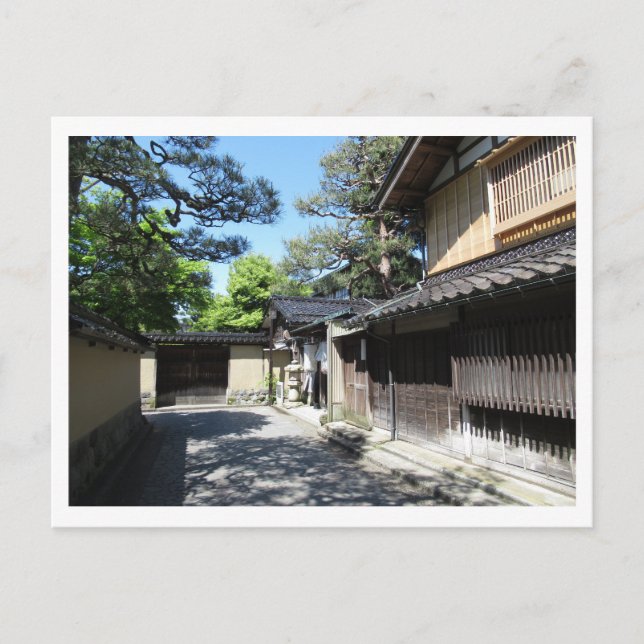 distriktet Nagamachi Samurai: Kanazawa Vykort (Framsida)