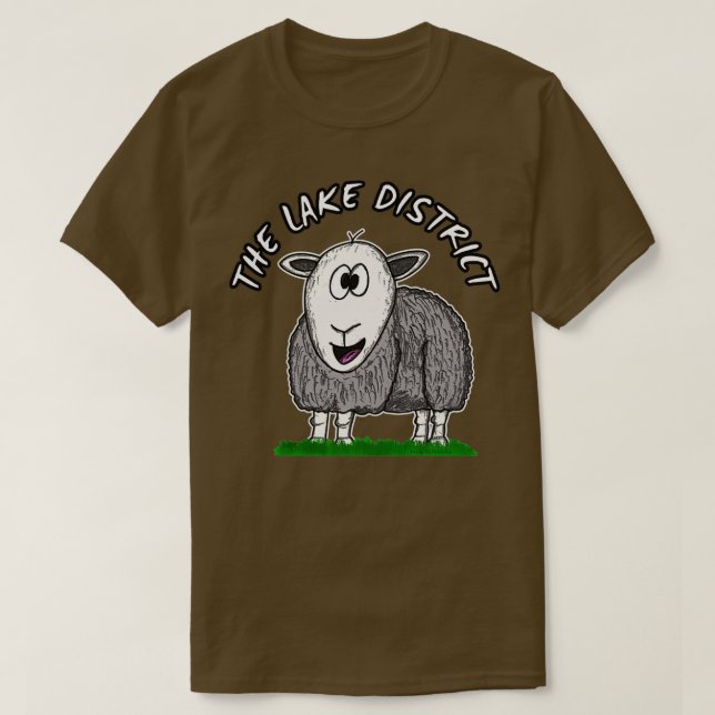 Distriktet Sjö, Funny Herdwick Sheep Cumbria T Shirt (Design framsida)