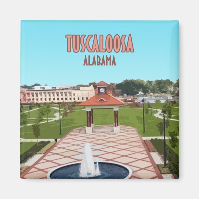 Distriktet Tuscaloosa Alabama Magnet (Framsidan)