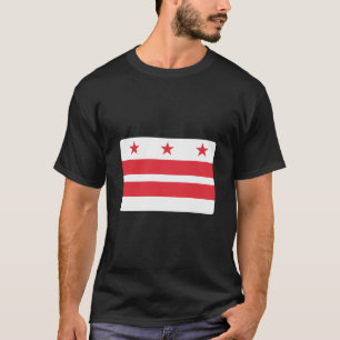 Distriktet Washington Dc i Colombia, Flagga Retro T Shirt