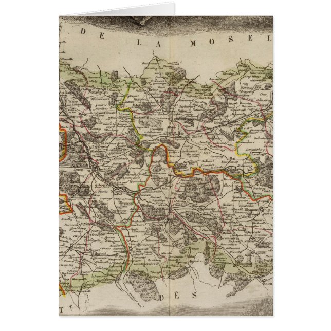 Distriktsgränser Hälsningskort (Framsidan)