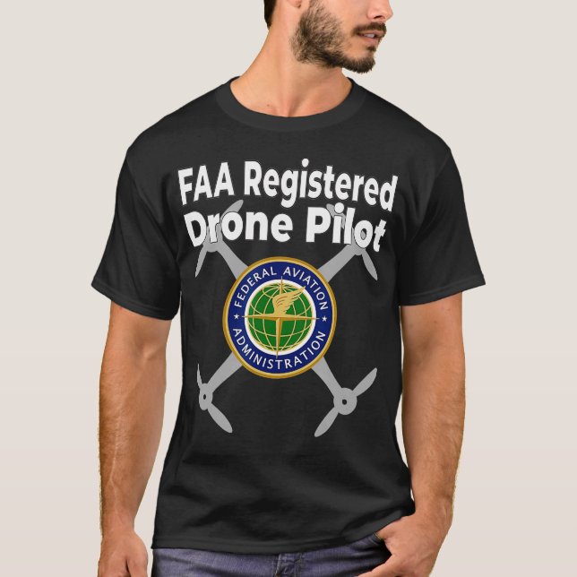 Disturb FAA-Auktoriserad - pilot  T Shirt (Framsida)