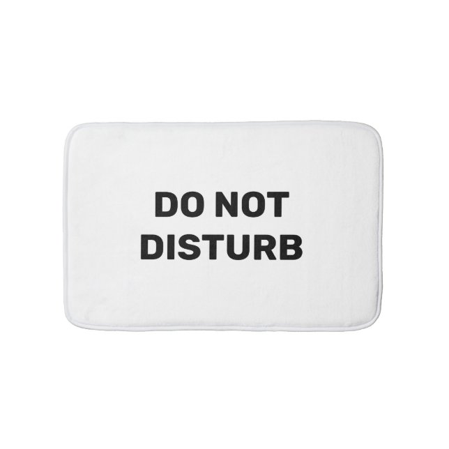 Disturb Trendig Black and White Bath Mat Badrumsmatta (Framsidan)