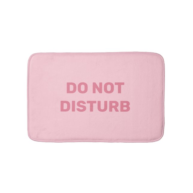 Disturb Trendig Pastel Rosa Bath Mat Badrumsmatta (Framsidan)