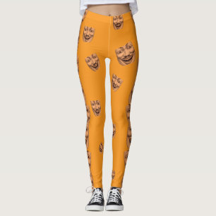 Disturning Grinning Ansikte Leggings