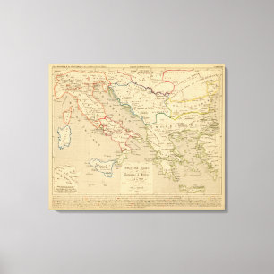 d'Italie 774 för välde Grec et Royaume 900 Canvastryck