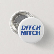 Ditch Mitch, vit, modern typografi lustigt